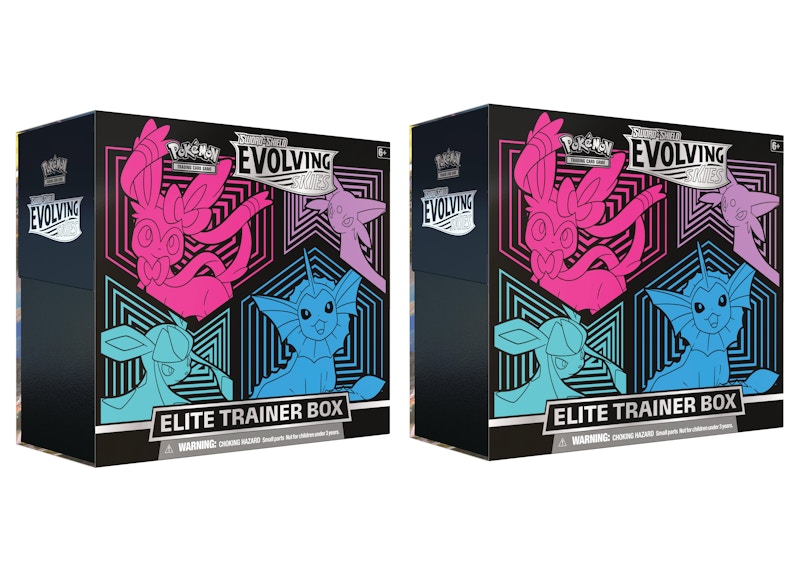 Buy Caja Entrenador Élite Pokémon TCG Sword & Shield Evolving Skies (Glaceon/Vaporeon) Lote 2x