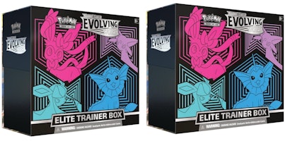 Pokémon TCG Sword & Shield Evolving Skies Elite Trainer Box (Glaceon/Vaporeon/Sylveon/Espeon) 2x Lot Pokémon TCG Sword & Shield Evolving Skies Elite Trainer Box (Glaceon/Vaporeon/Sylveon/Espeon) 2x Lot