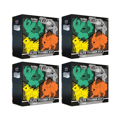 Poké TCG S&S Evolving Skies Elite Trainer Box (Flareon/Jolteon/Umbreon/Leafeon) 4x Lot