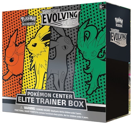 Pokémon TCG Sword & Shield Evolving Skies Pokémon Center Elite Trainer Box (Flareon/Jolteon/Umbreon/Leafeon) Buy Pokémon TCG Sword & Shield Evolving Skies Pokémon Center Elite Trainer Box (Flareon/Jolteon/Umbreon/Leafeon)