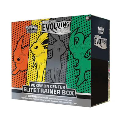 Poké TCG S&S Evolving Skies Pokémon Center Elite Trainer Box (Flareon/Jolteon/Umbreon/Leafeon)