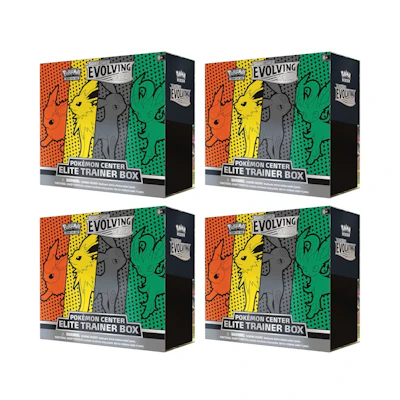 Poké TCG S&S Evolving Skies Pokémon Center Elite Trainer Box (Flareon/Jolteon/Umbreon/Leafeon) 4x Lot