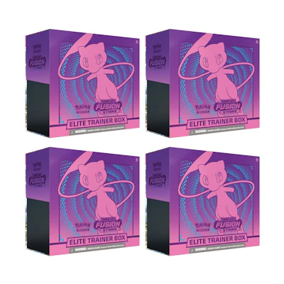 Poké TCG S&S Fusion Strike Elite Trainer Box 4x Lot