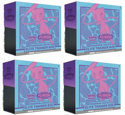 寶可夢卡牌遊戲 劍與盾 融合打擊 寶可夢中心 訓練家精英箱 4盒組合 Buy 寶可夢卡牌遊戲 劍與盾 融合打擊 寶可夢中心 訓練家精英箱 4盒組合