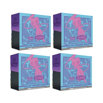 Pokémon TCG Sword & Shield Fusion Strike Pokémon Center Elite Trainer Box 4x Lot