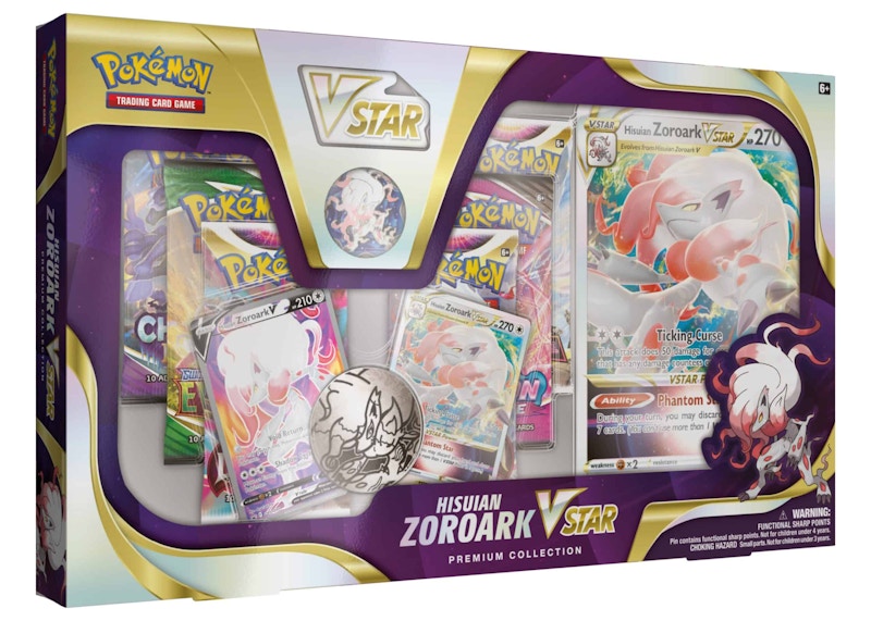 Pokémon TCG Sword & Shield Hisuian Zoroark VSTAR Premium Collection Box