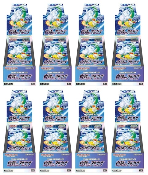 pokemon-tcg-sword-and-shield-incandescent-arcana-booster-box-japanese-8x-lot