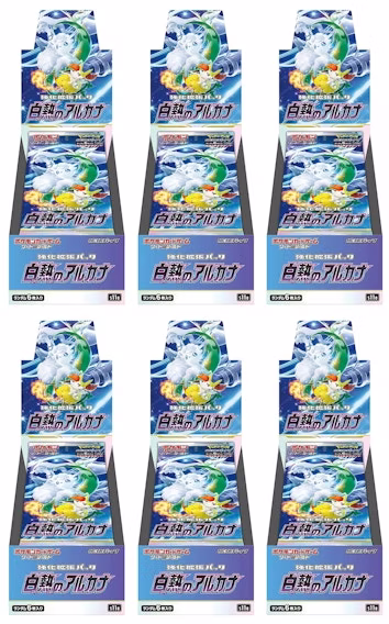 pokemon-tcg-sword-and-shield-incandescent-arcana-booster-box-japanese-6x-lot