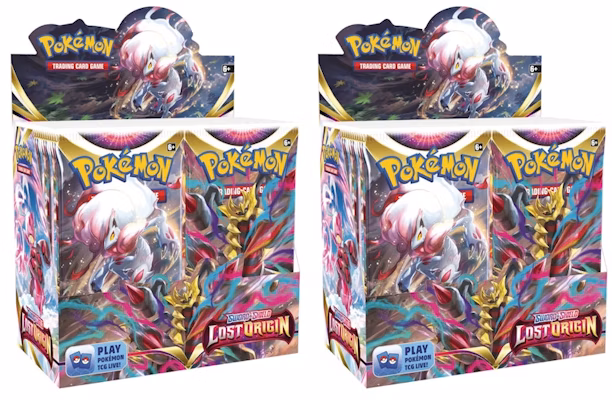 Pokémon TCG Sword & Shield Lost Origin Booster Box 2x Lot Buy Pokémon TCG Sword & Shield Lost Origin Booster Box 2x Lot