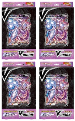Pokémon TCG Sword & Shield Mewtwo V-UNION Special Card Set (Japanese) 4x Lot Buy Pokémon TCG Sword & Shield Mewtwo V-UNION Special Card Set (Japanese) 4x Lot