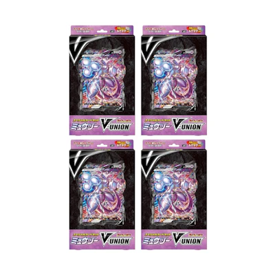 Poké TCG S&S Mewtwo V-UNION Special Card Set (JP) 4x Lot