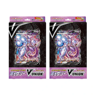 Poké TCG S&S Mewtwo V-UNION Special Card Set (JP) 2x Lot