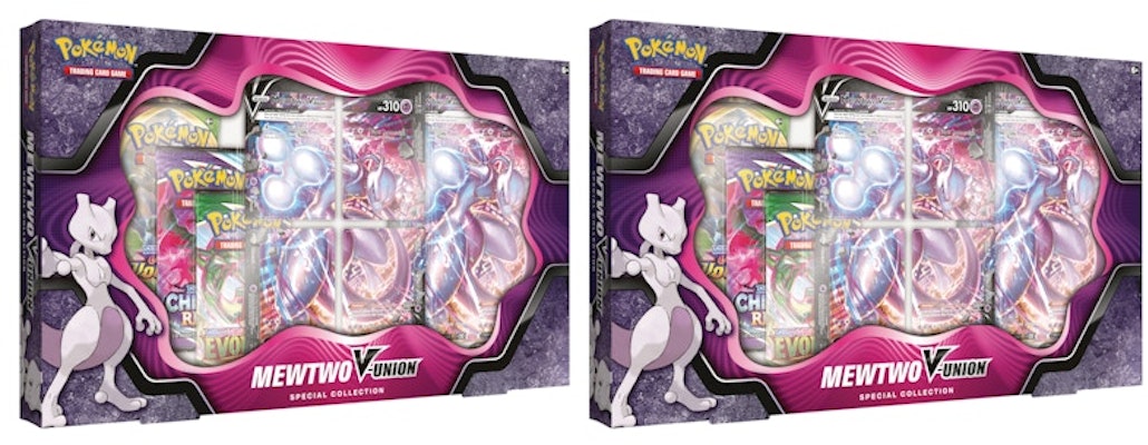 Pokémon TCG Sword & Shield Mewtwo V-UNION Special Collection Box 2x Lot Buy Pokémon TCG Sword & Shield Mewtwo V-UNION Special Collection Box 2x Lot