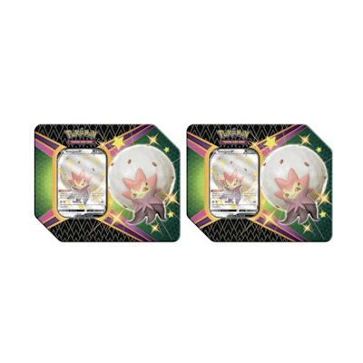 Poké TCG S&S Shining Fates Eldegoss V Tin 2X Lot (6 Booster Packs)