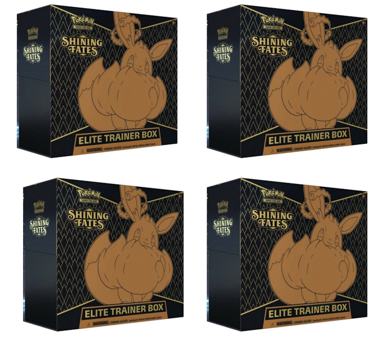 Buy 寶可夢卡牌遊戲 劍與盾 閃亮珍藏精英訓練家盒組四件組