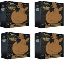 Pokémon TCG Sword & Shield Shining Fates Elite Trainer Box 4X Lot Pokémon TCG Sword & Shield Shining Fates Elite Trainer Box 4X Lot