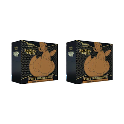 Poké TCG S&S Shining Fates Elite Trainer Box 2X Lot