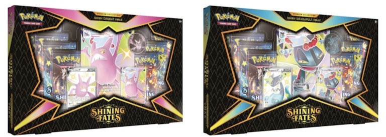 pokemon-tcg-sword-and-shield-shining-fates-premium-collection-2-x-lot-shiny-crobat-vmax-shiny-dragapult-vmax