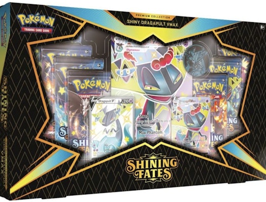 Pokémon TCG Sword & Shield Shining Fates Shiny Dragapult VMAX Premium Collection Buy Pokémon TCG Sword & Shield Shining Fates Shiny Dragapult VMAX Premium Collection
