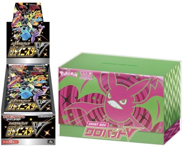 Bundle Kotak Pokémon TCG Sword & Shield Shiny Star V dan Shiny Crobat V (Jepun) Buy Bundle Kotak Pokémon TCG Sword & Shield Shiny Star V dan Shiny Crobat V (Jepun)