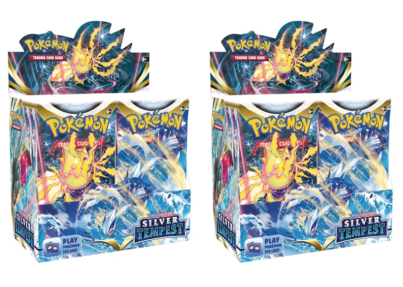 Buy Kotak Booster Pokémon TCG Sword & Shield Silver Tempest 2x Lot