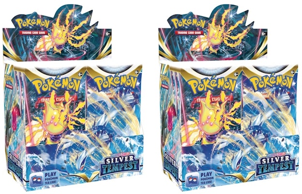 Kotak Booster Pokémon TCG Sword & Shield Silver Tempest 2x Lot Buy Kotak Booster Pokémon TCG Sword & Shield Silver Tempest 2x Lot