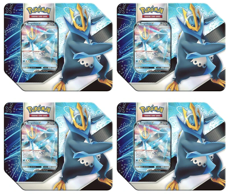 pokemon-tcg-v-strikers-empoleon-v-tin-4x-lot