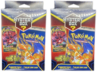 Kotak Misteri TCG Pokémon Walmart (3 Booster Packs) 2x Lot Buy Kotak Misteri TCG Pokémon Walmart (3 Booster Packs) 2x Lot
