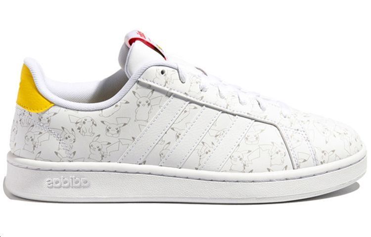 Order POKEMON x adidas neo GRAND COURT 寶可夢 Pokemon 聯名款 皮卡丘 板鞋 男女通用 白黃
