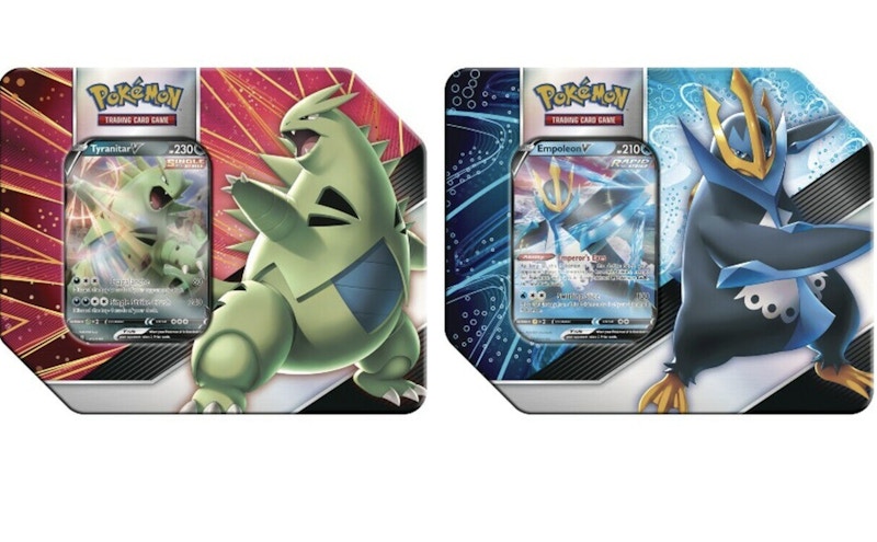 Pokemon TCG V Strikers Tyranitar V/Empoleon V 2x Bundle