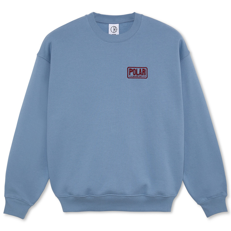 Polar Skate Co. Earthquake Dave Crewneck Embroidered Logo Unisex Sweatshirt. PSCFW23023