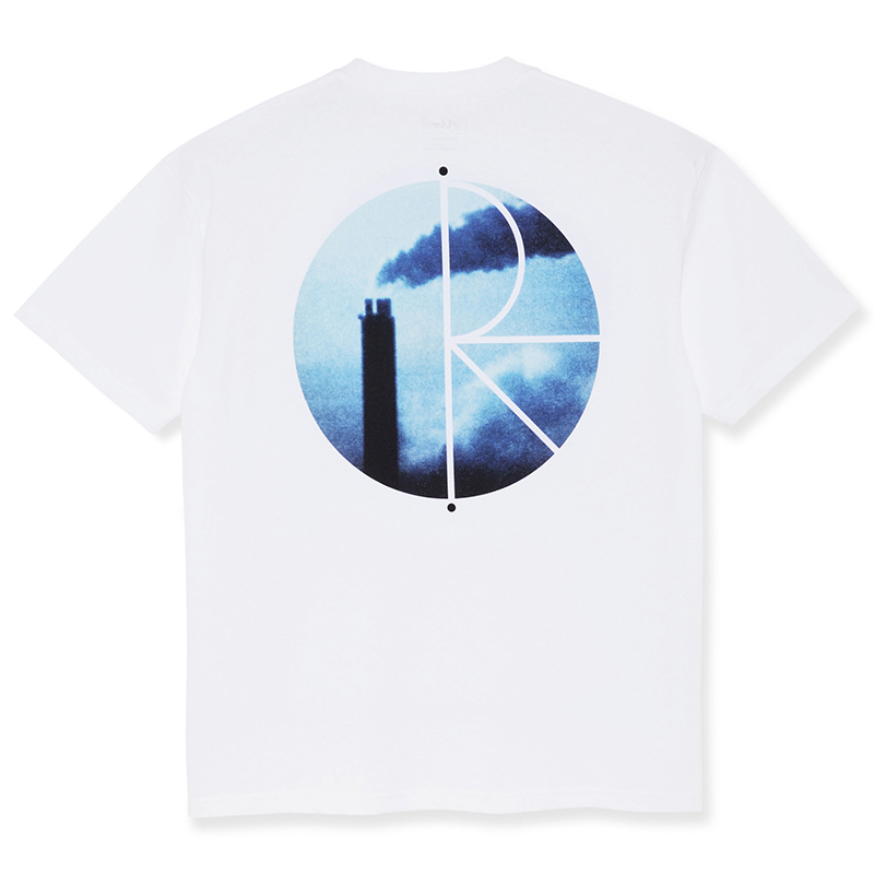 Polar Skate Co Chimney Logo Graphic Tee Unisex White Casual Crewneck T-Shirt PSCSP23018