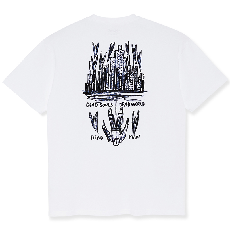 POLAR SKATE CO City Graffiti Logo Casual Unisex Crewneck Tee PSCSP23007