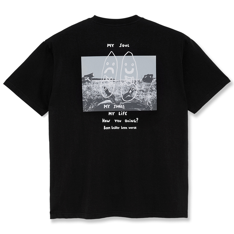 POLAR SKATE CO Struggle Graphic Tee Black  Casual Skateboarding T-Shirt PSCSP23017