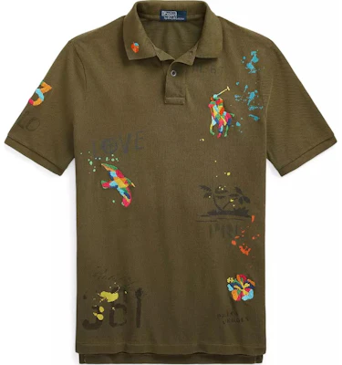 Polo Ralph Lauren 全面印花短袖POLO衫 绿色 710904459-001 Buy Polo Ralph Lauren 全面印花短袖POLO衫 绿色 710904459-001