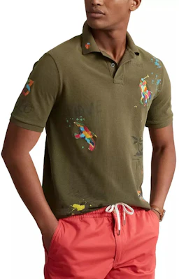 Polo Ralph Lauren 全面印花短袖POLO衫 绿色 710904459-001 Purchase Polo Ralph Lauren 全面印花短袖POLO衫 绿色 710904459-001