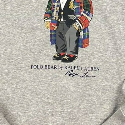 Polo Ralph Lauren Baju Sweatshirt Long Sleeve Cetakan Animal Alphabet. 710852455-008 3