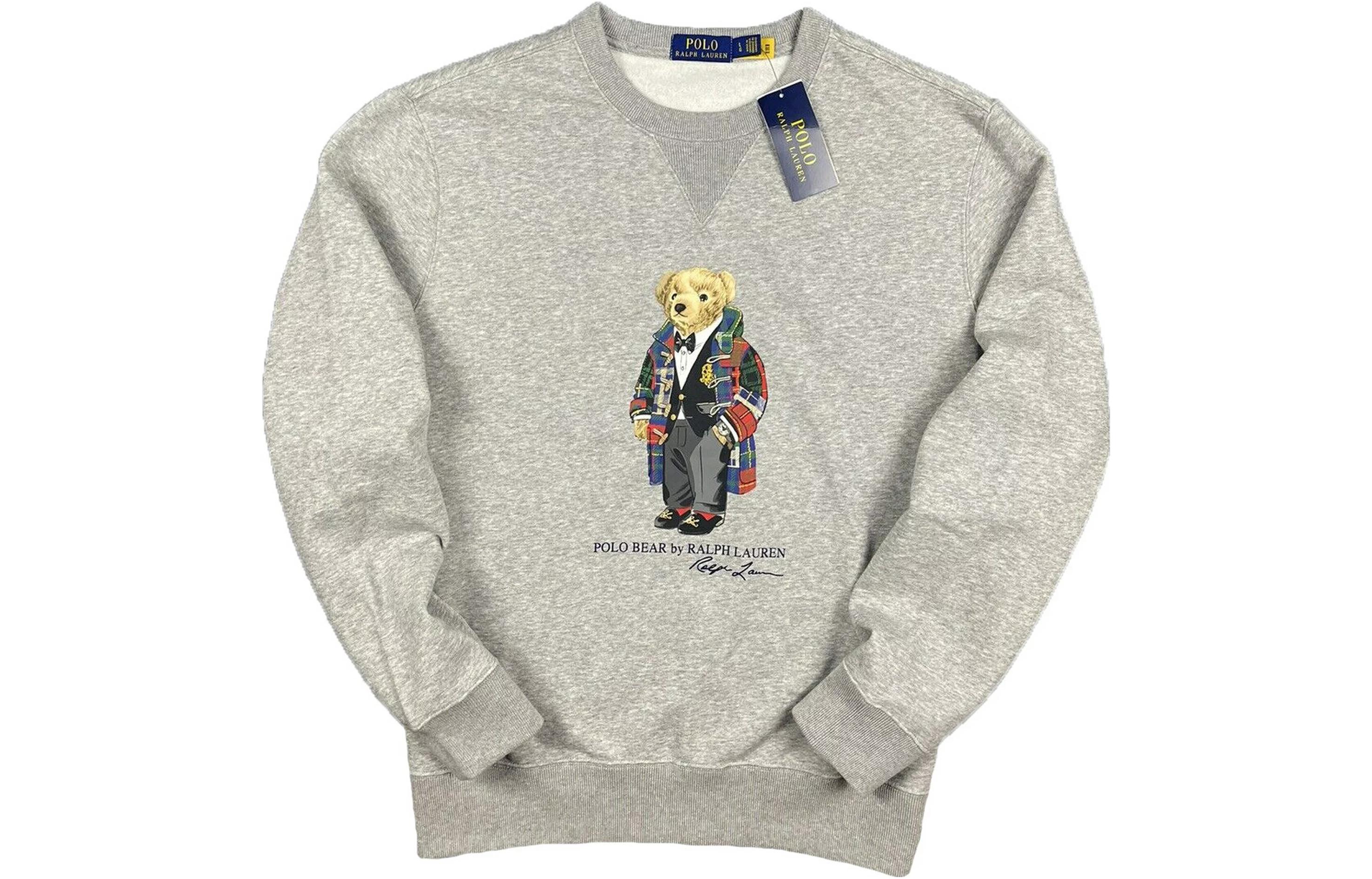 Cheap Polo Ralph Lauren Baju Sweatshirt Long Sleeve Cetakan Animal Alphabet. 710852455-008