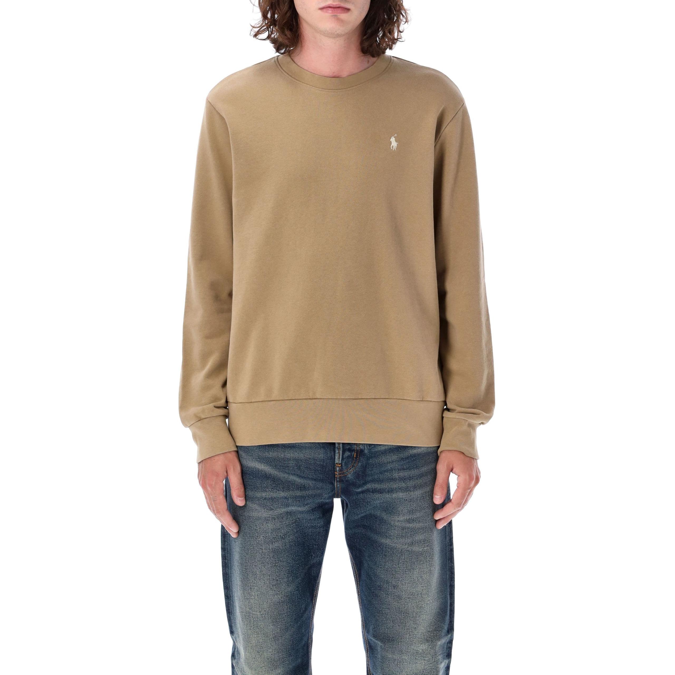 Polo Ralph Lauren  Animal Print Crewneck Sweatshirt Khaki. 710916689-018