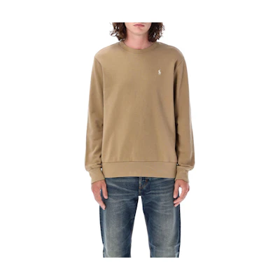 Polo Ralph Lauren Animal Print Crewneck Sweatshirt Khaki. 710916689-018