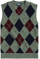 Polo Ralph Lauren Argyle Knit Wool Vest Multicolor Casual Sweater Vest MNPOSWE1CM20056-300 Polo Ralph Lauren Argyle Knit Wool Vest Multicolor Casual Sweater Vest MNPOSWE1CM20056-300