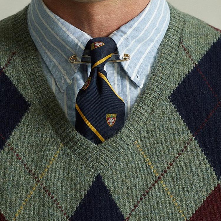 Details for Polo Ralph Lauren 菱格羊毛針織背心 多色休閒背心 MNPOSWE1CM20056-300