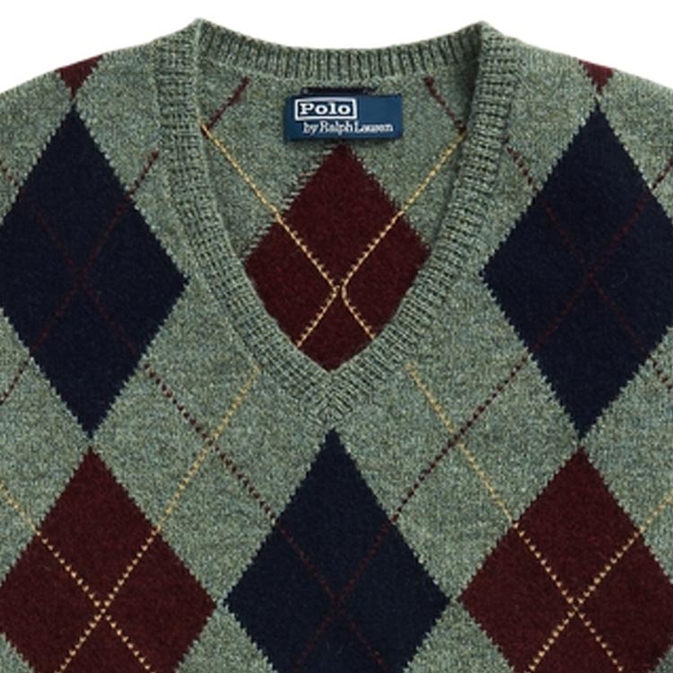 Sizing Polo Ralph Lauren 菱格羊毛針織背心 多色休閒背心 MNPOSWE1CM20056-300