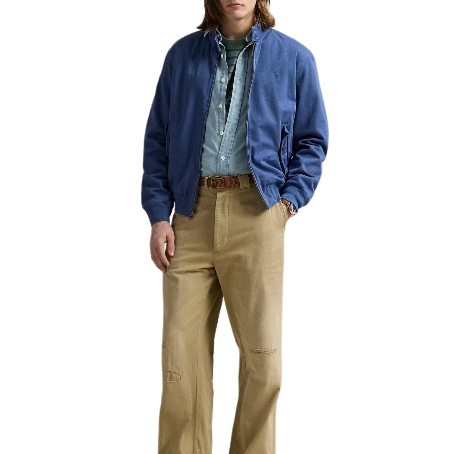 Shop Chaqueta de Denim de Algodón Polo Ralph Lauren Bedford Old Royal. 710970569-001