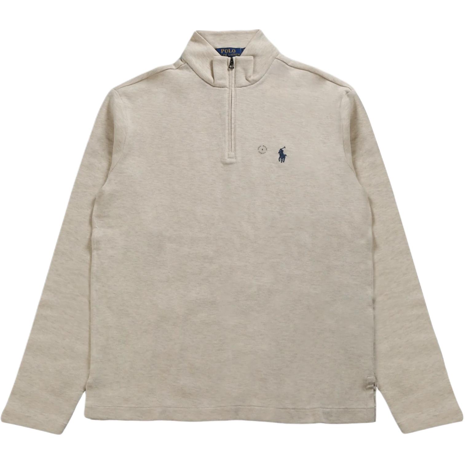 Polo Ralph Lauren  Beige Jacquard Embroidered Long Sleeve Polo Shirt 710964531-005