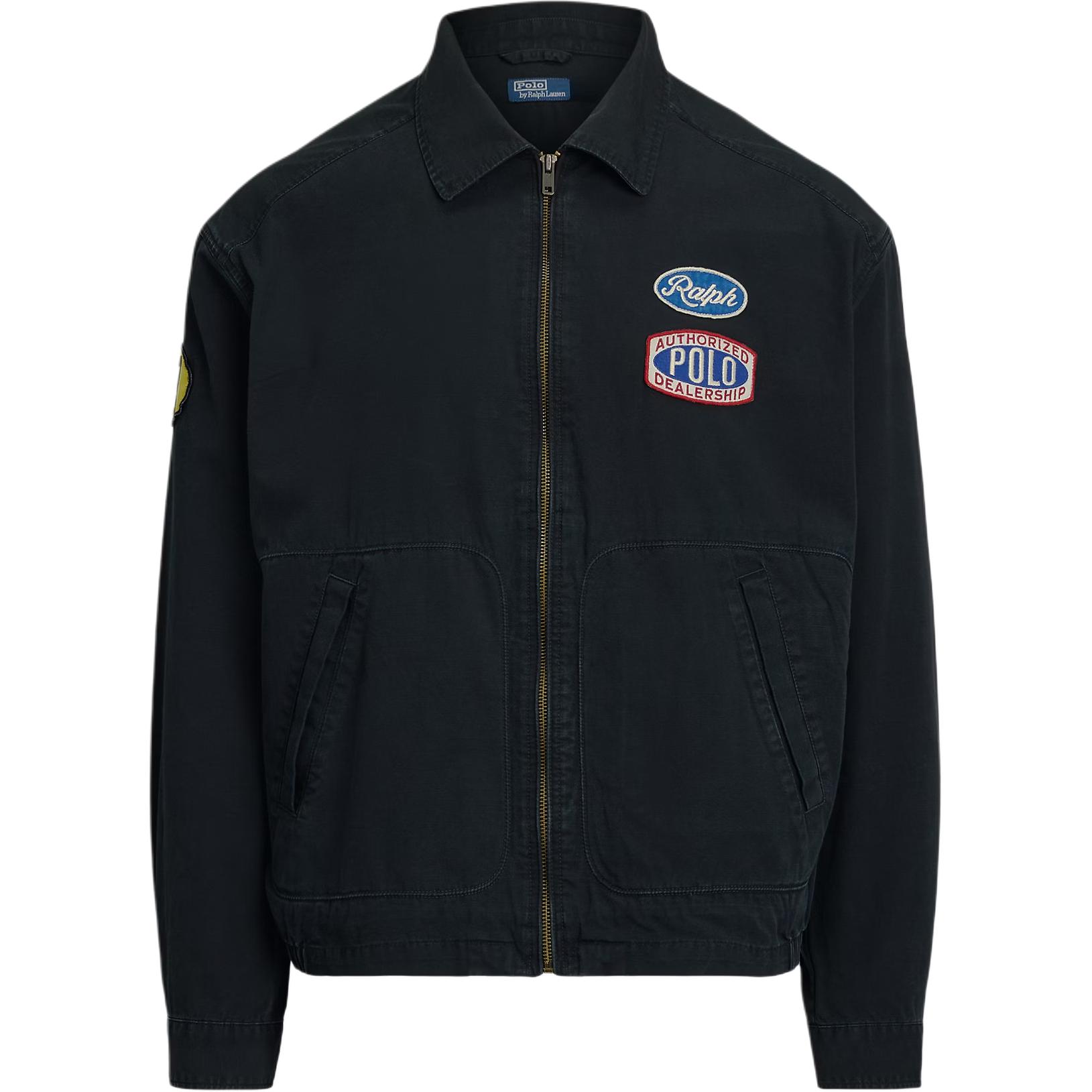 Polo Ralph Lauren  Black Cotton Printed Racing Jacket. 710970586-001