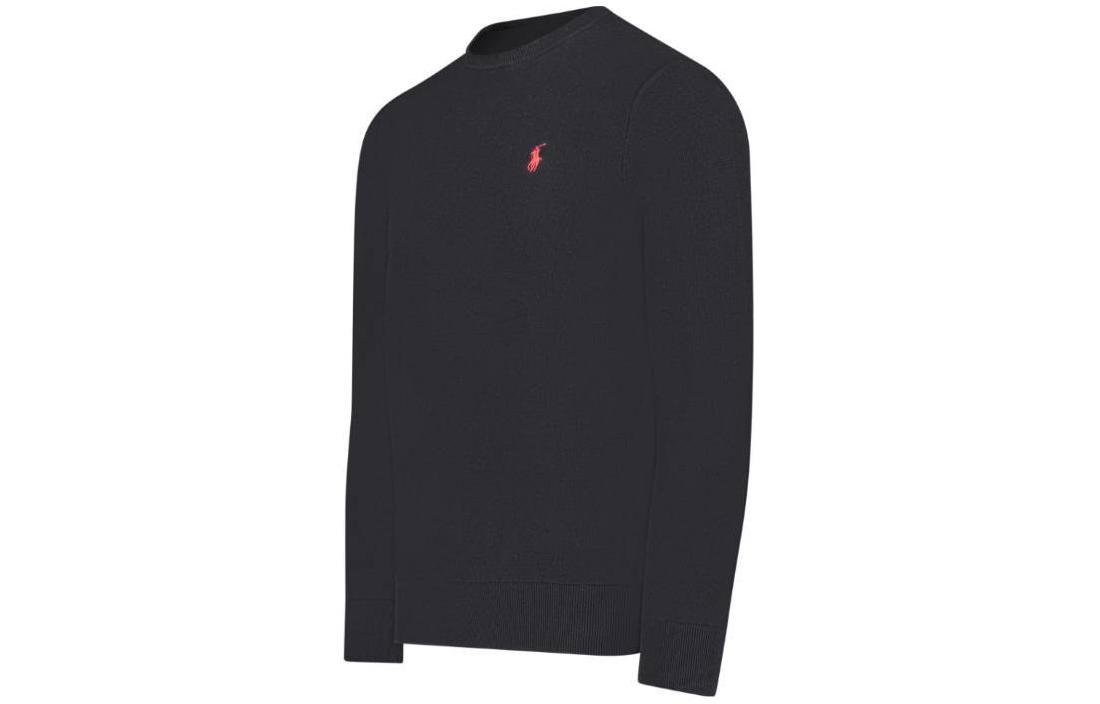 Polo Ralph Lauren  Black Crewneck Long Sleeve Cotton Sweatshirt with Graphic. 710918163-003 圖 4