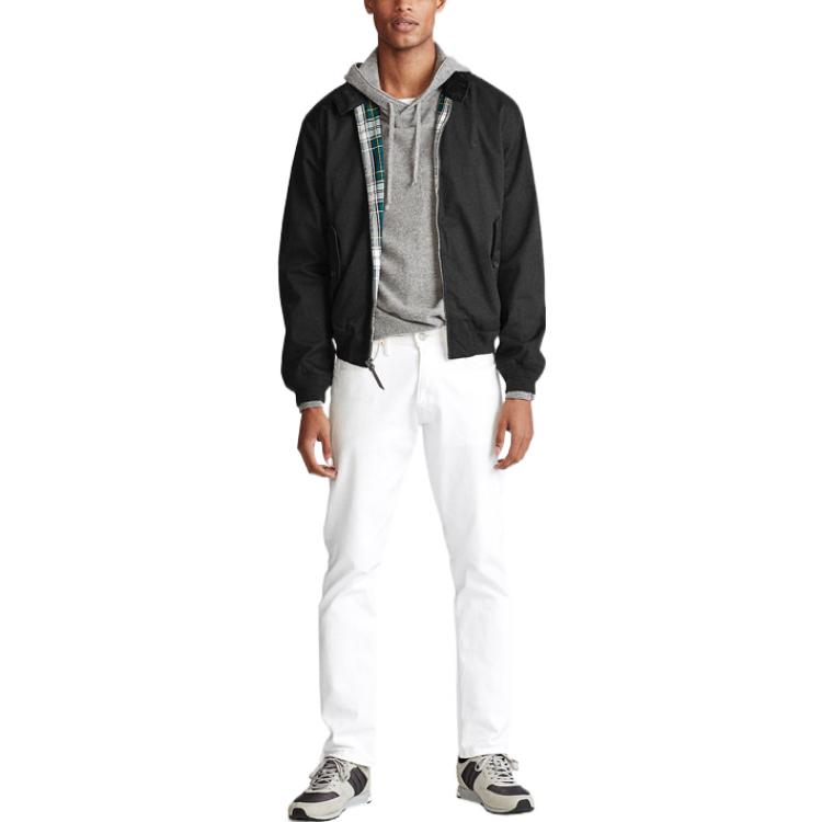 Polo Ralph Lauren  Black Harrington Jacket with Logo Print and Button Collar. MNPOOTW16020157-001 圖 3