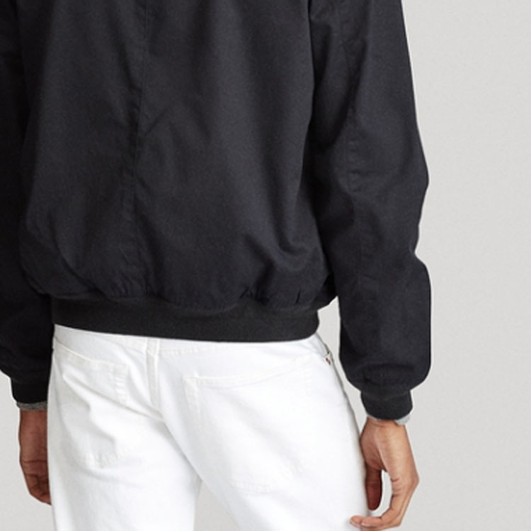 Polo Ralph Lauren  Black Harrington Jacket with Logo Print and Button Collar. MNPOOTW16020157-001 圖 6