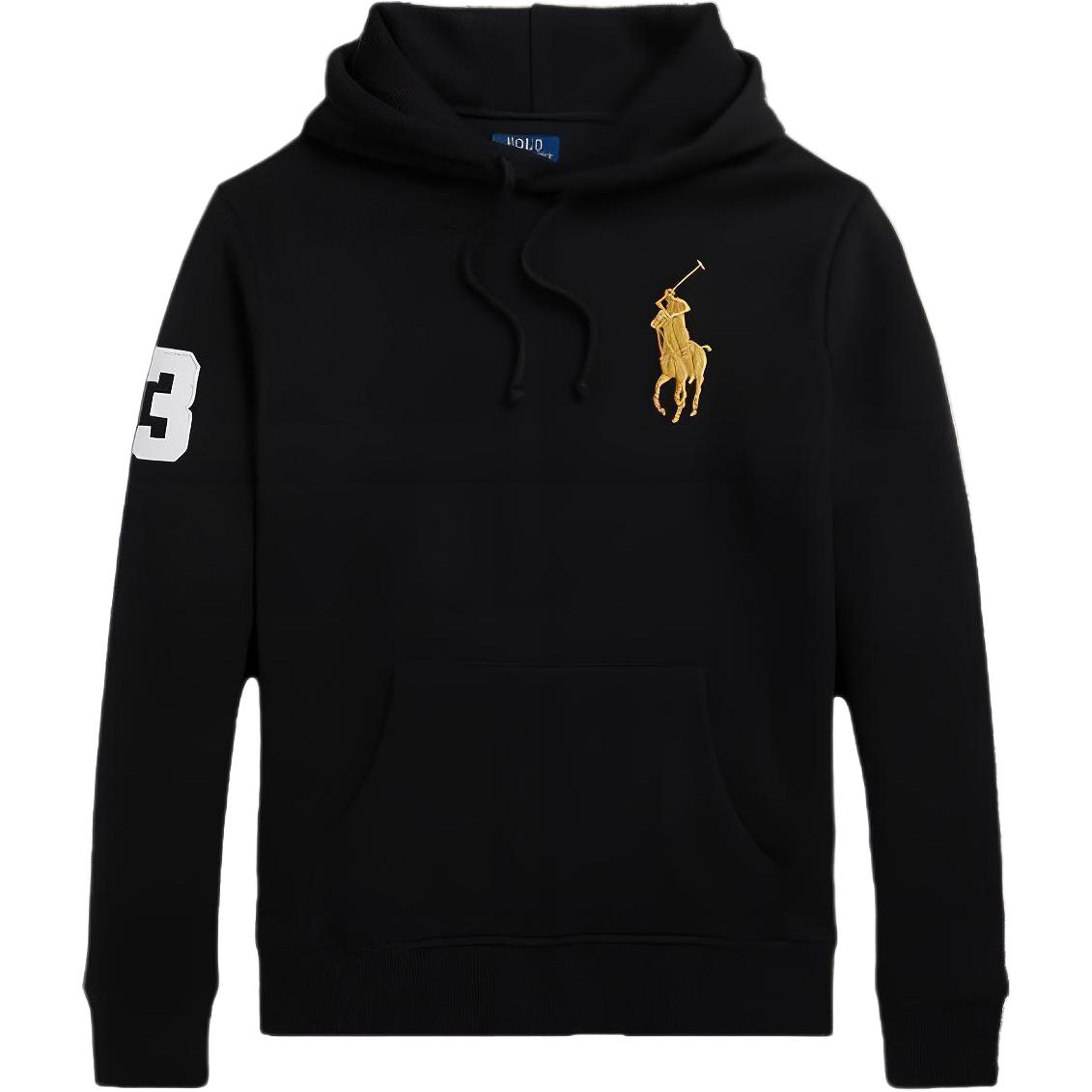 Polo Ralph Lauren  Black Hoodie with Logo Long Sleeves. MNPOKNI16823-115